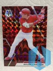 2021 Panini Mosaic Reactive Red Prizm Dylan Carlson #227 Rookie RC Cardinals
